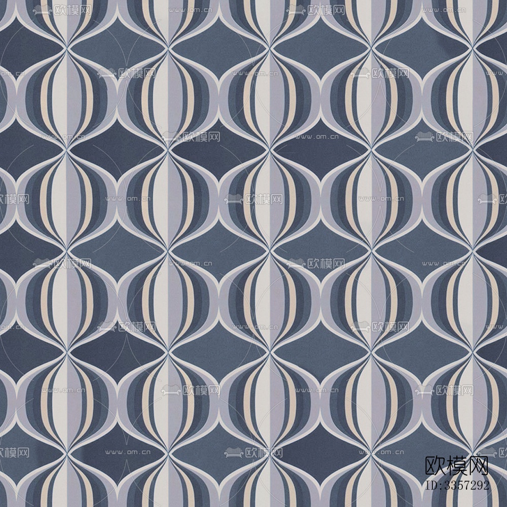 无缝现代蓝色几何线条纹理图案壁纸壁布墙布下载