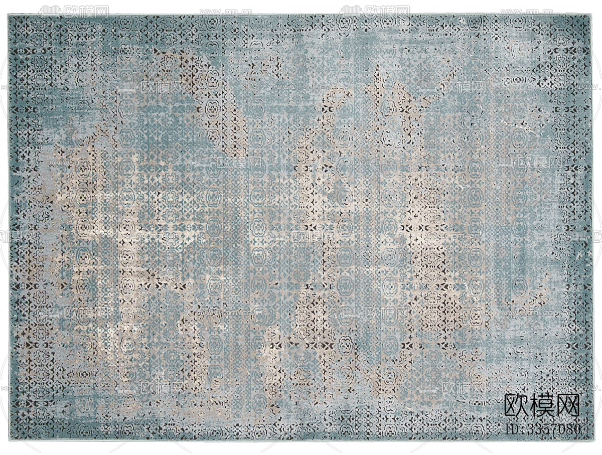 免扣欧式古典复古做旧中古地毯下载