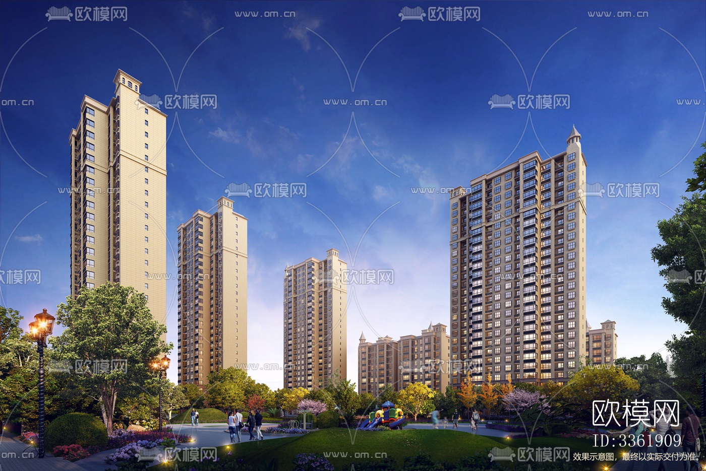 白天小区外景下载