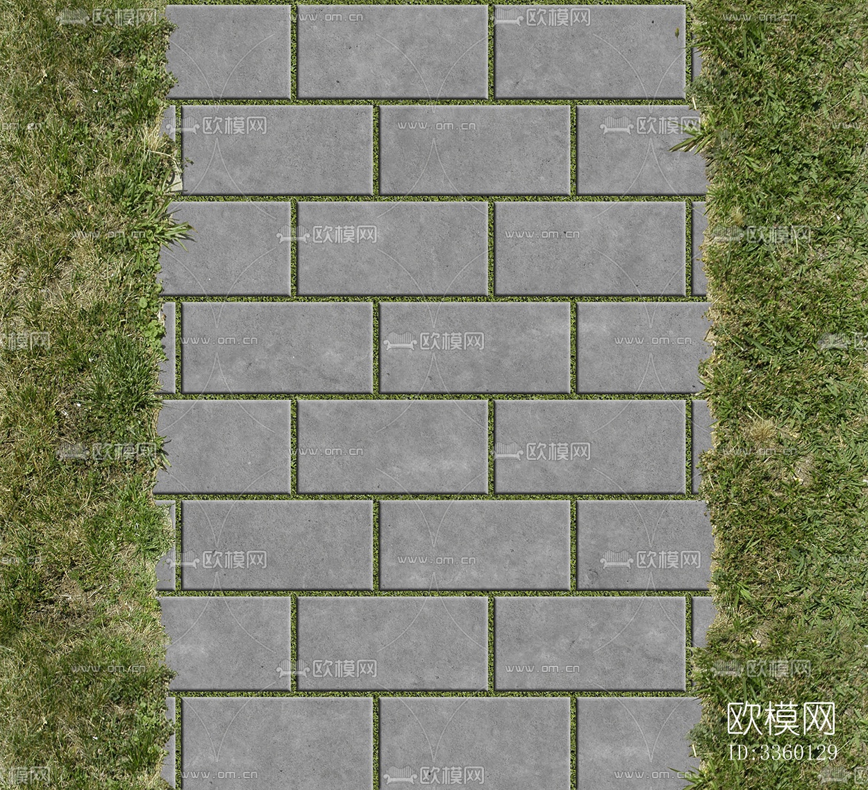 无缝公园透水砖草坪砖植草砖停车位铺装铺路下载