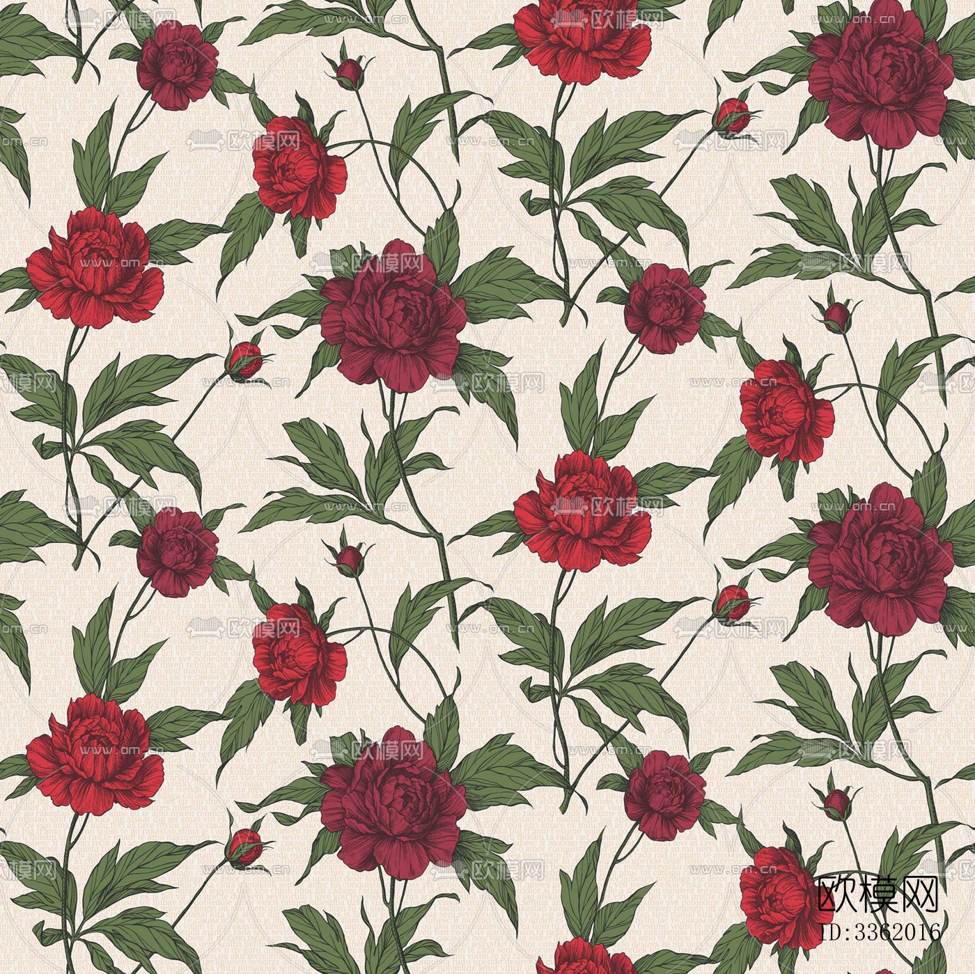 田园花纹壁纸下载