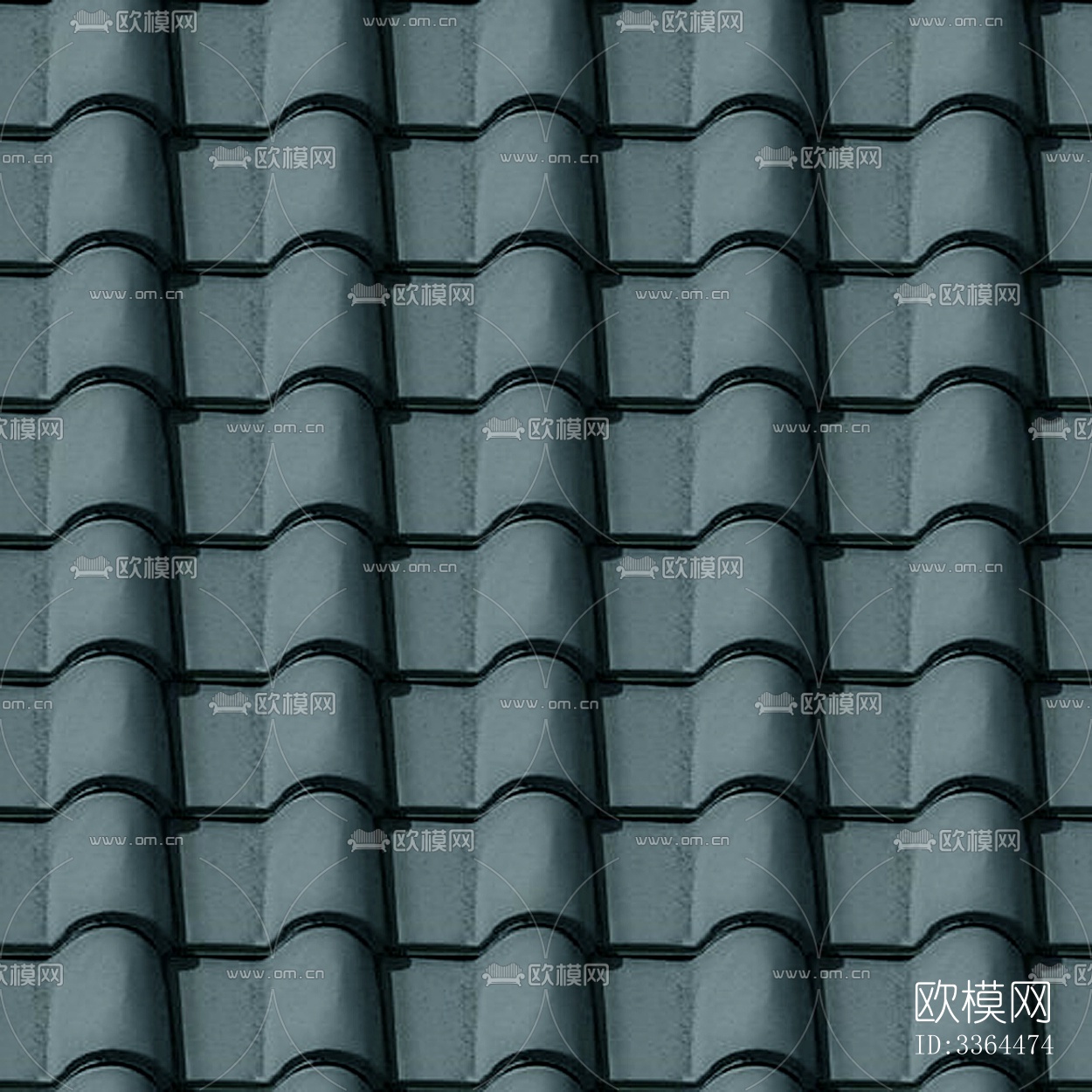 绿色 屋面 瓦片 瓦顶