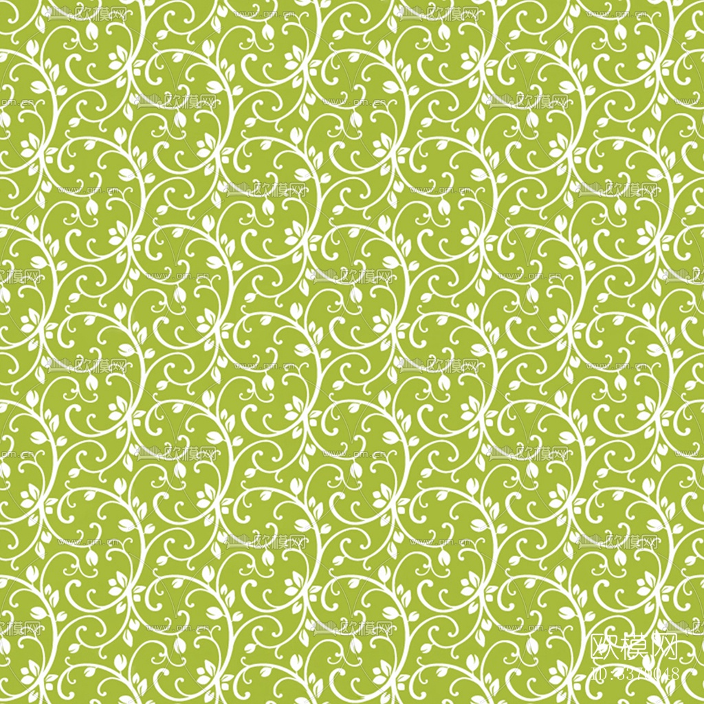 无缝绿色欧式田园风格碎花花纹图案壁纸壁布墙布下载