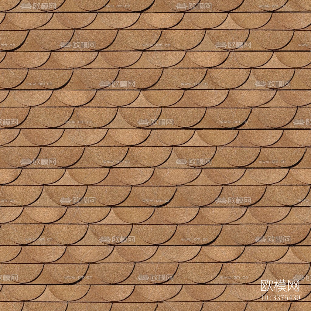 无缝别墅建筑屋顶沥青瓦片下载