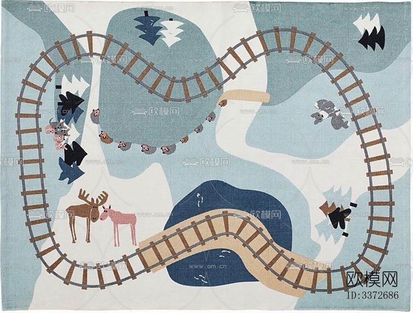 卡通儿童地毯下载