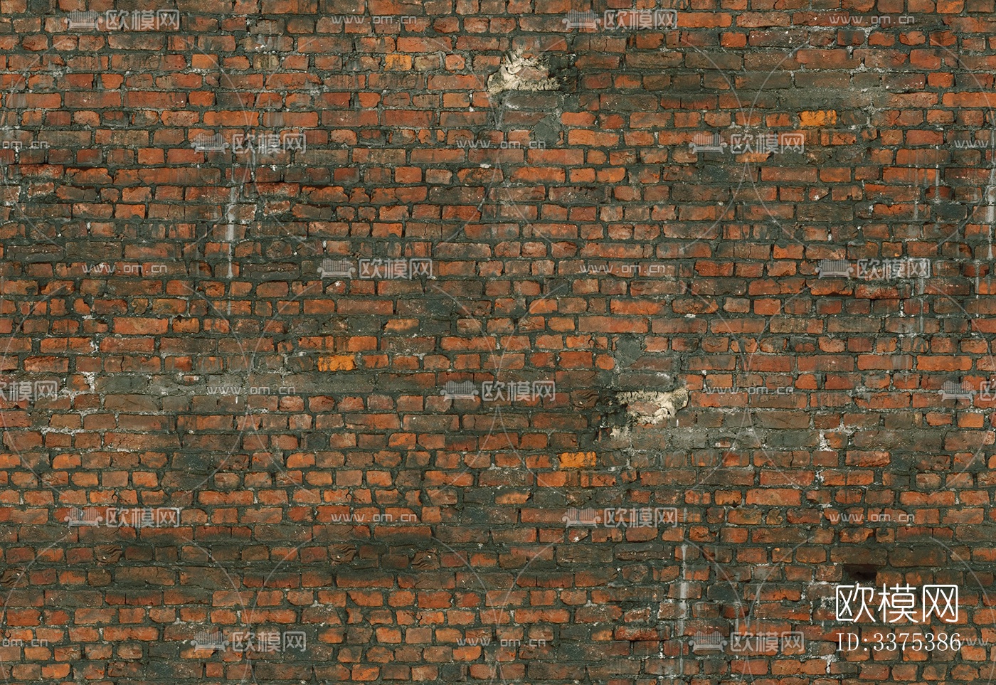无缝老化做旧红砖墙面室外墙砖下载