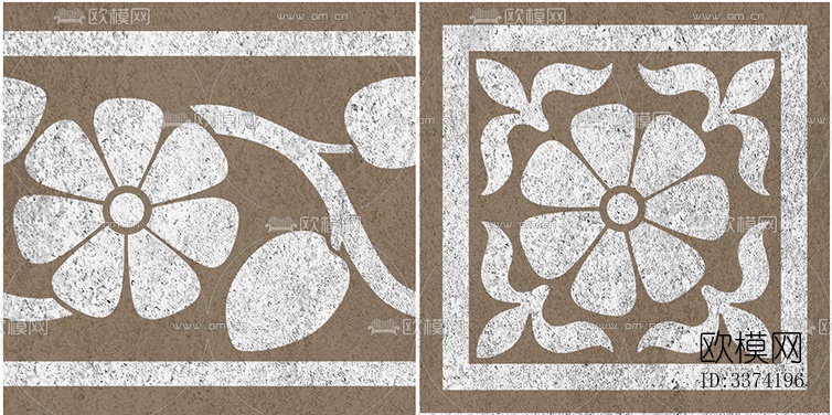 无缝复古水泥混凝土石材几何拼花图案瓷砖花砖地砖墙砖下载