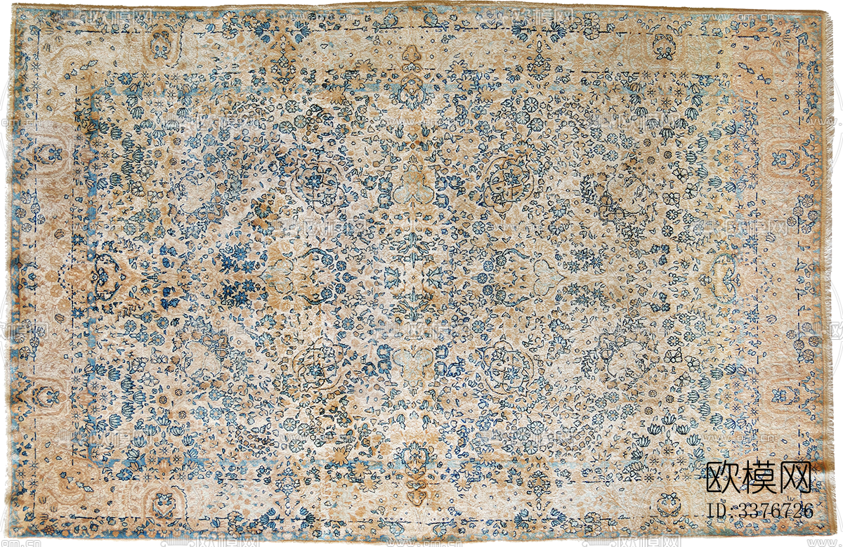 免扣欧式古典复古做旧中古地毯下载