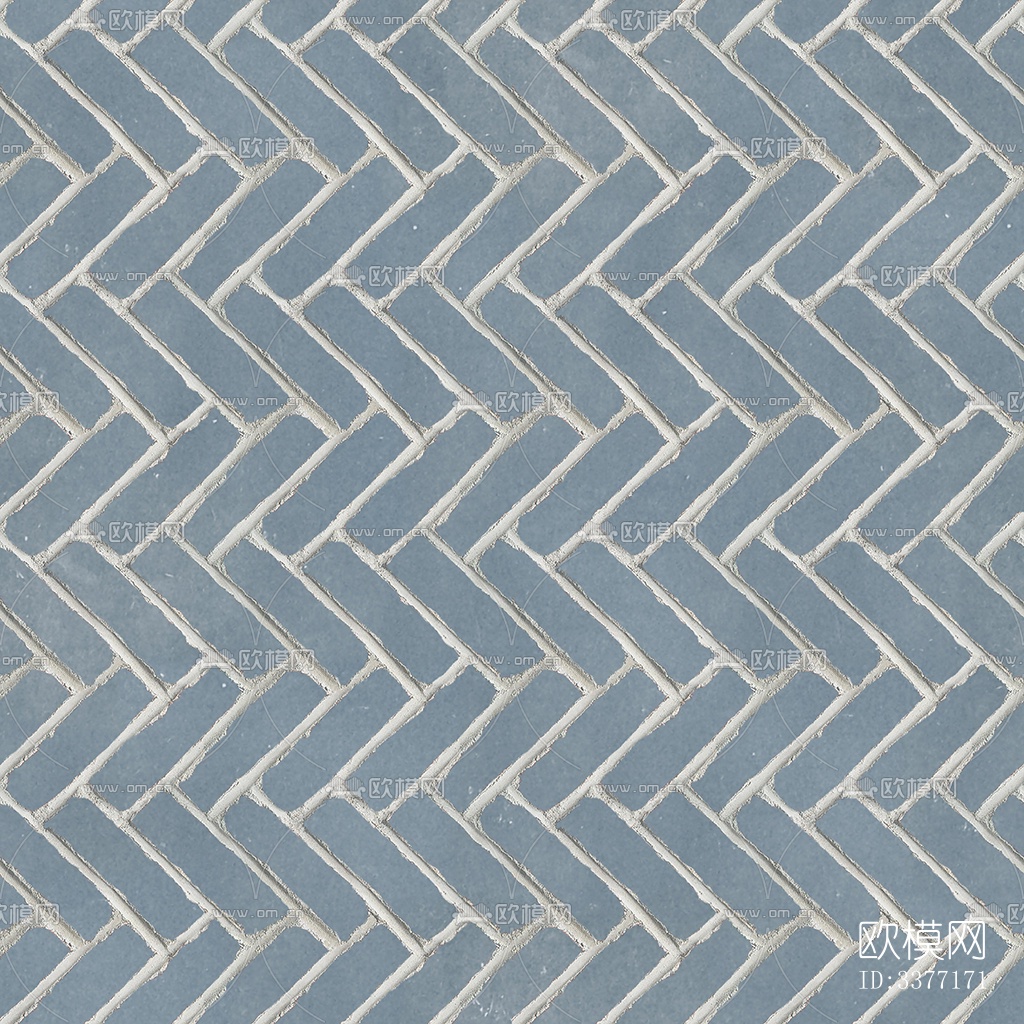 无缝人字纹拼花水泥地砖人行道路地面广场铺贴下载