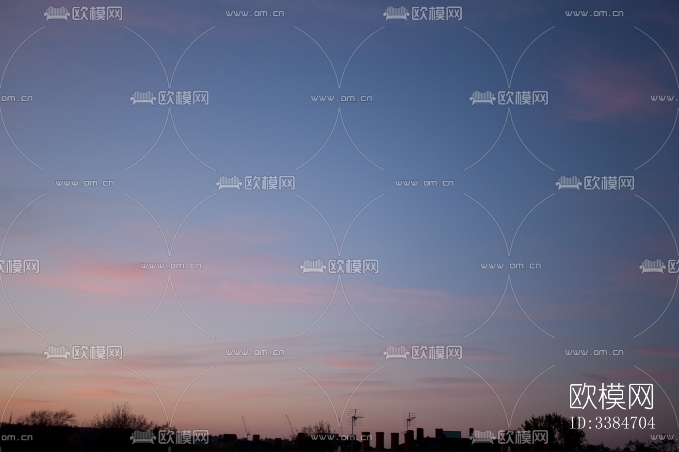 傍晚的日落天空景观风景下载