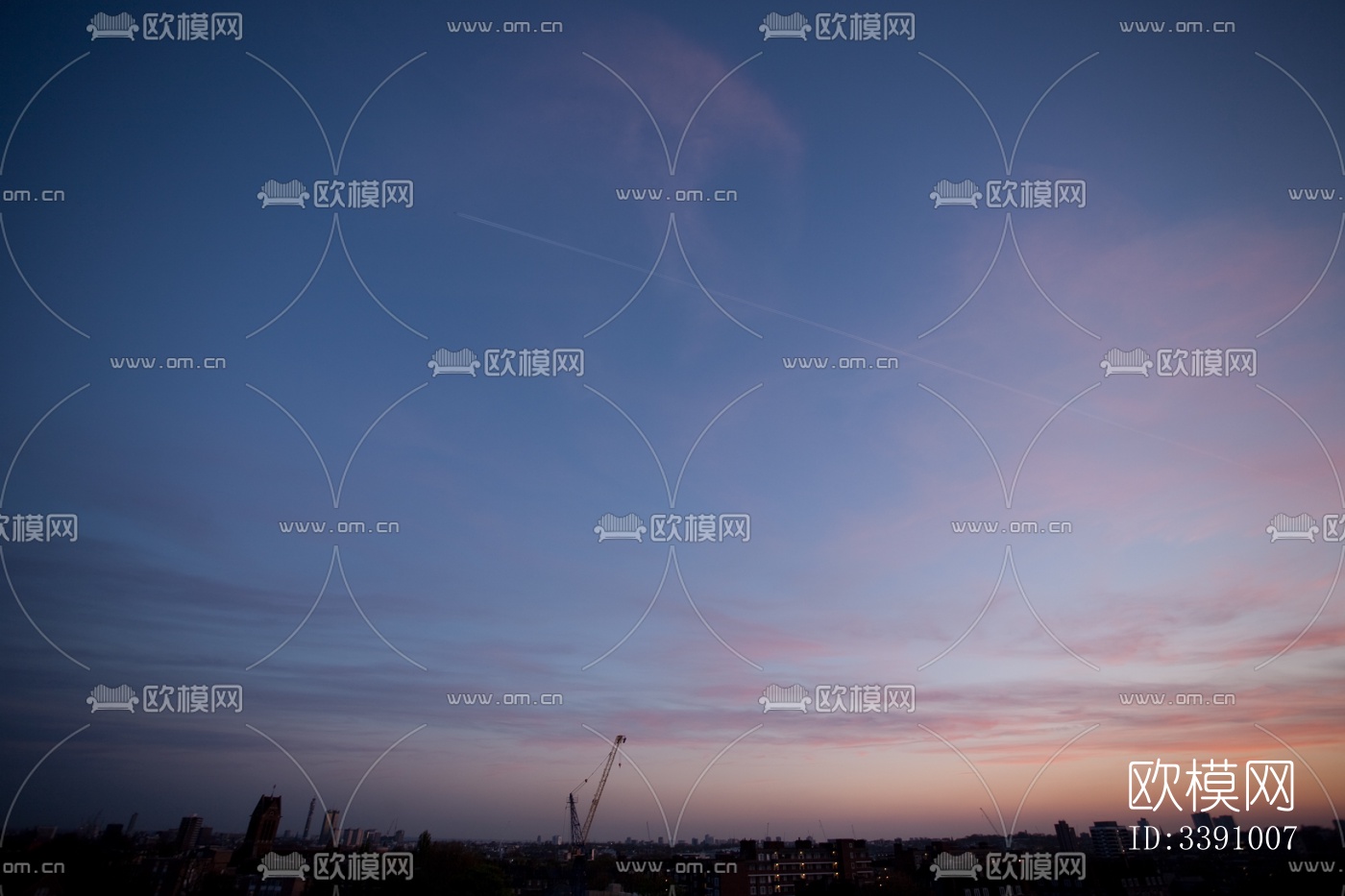 傍晚的日落天空景观风景下载