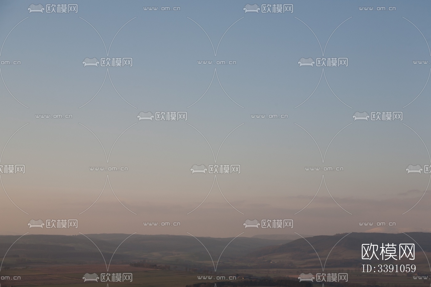 多云的蓝色天空景观风景下载