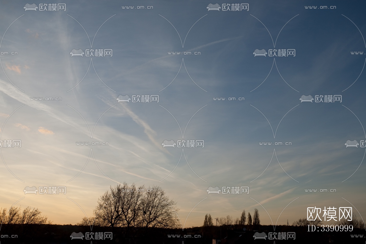 傍晚的日落天空景观风景下载