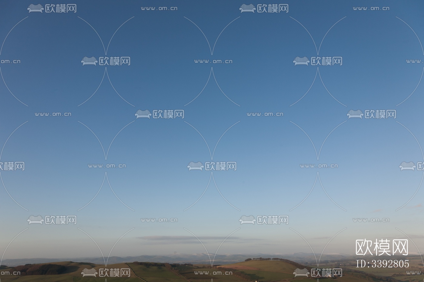 多云的蓝色天空景观风景下载