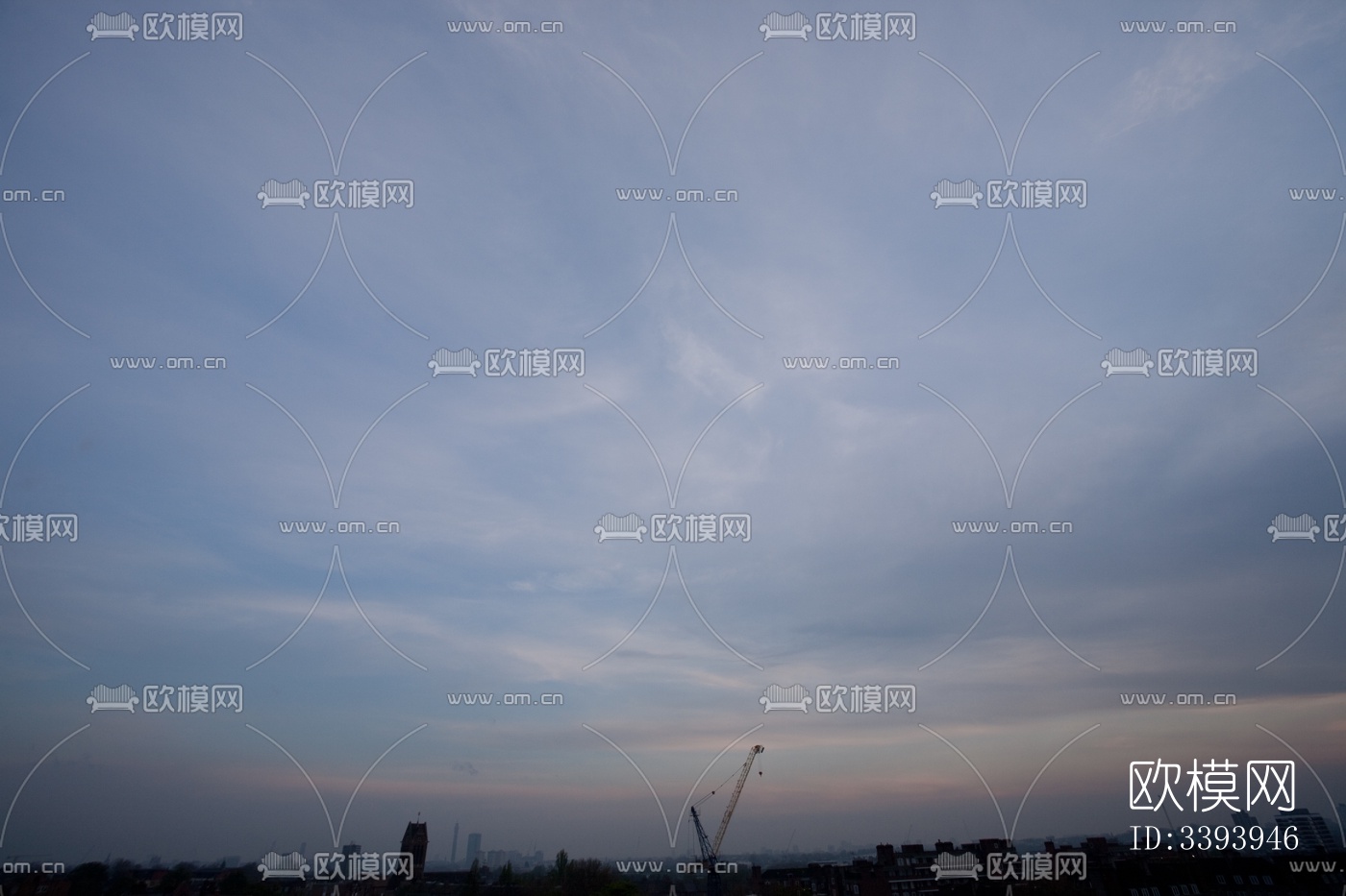 多云的蓝色天空景观风景下载