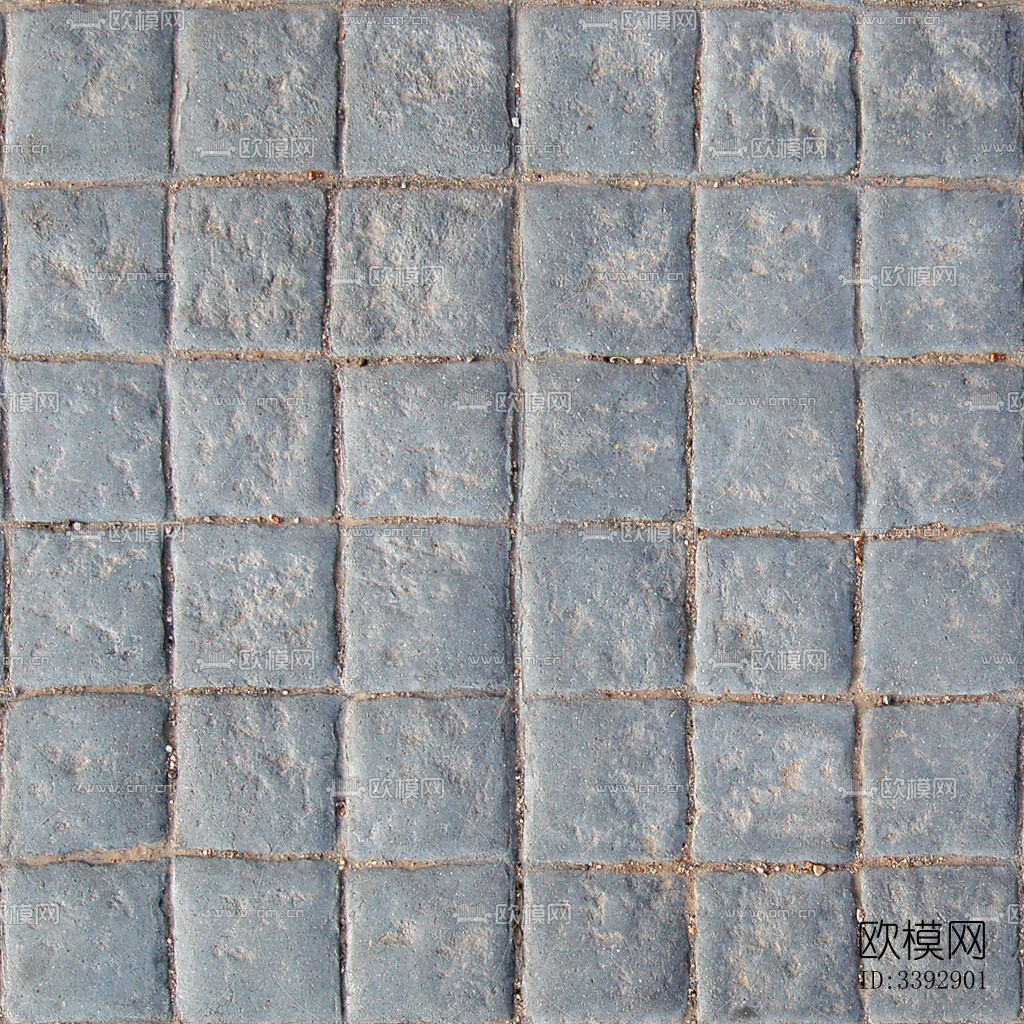 无缝灰色方砖铺装拼花地砖户外人行道路地面广场铺贴下载