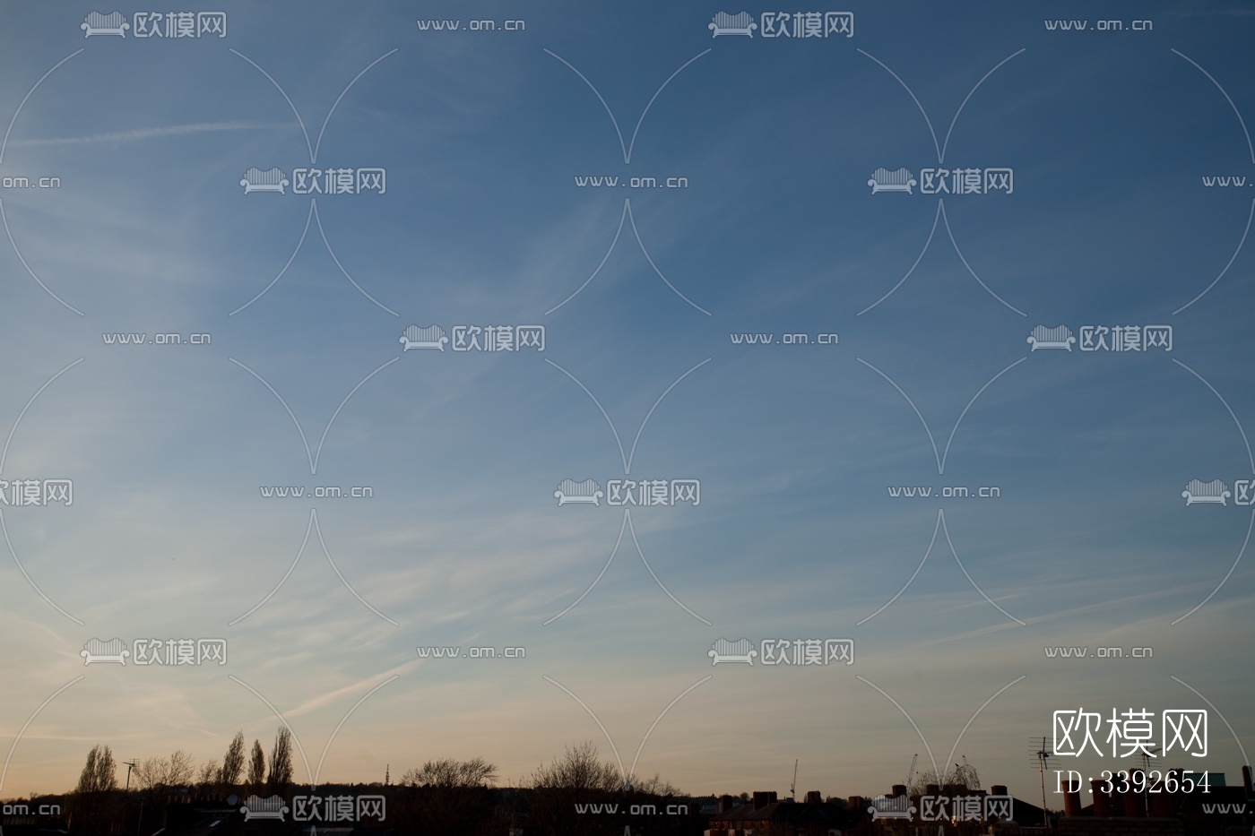 傍晚的日落天空景观风景下载