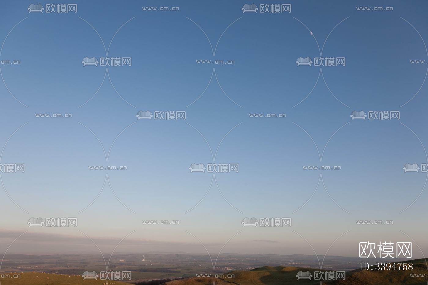 多云的蓝色天空景观风景下载