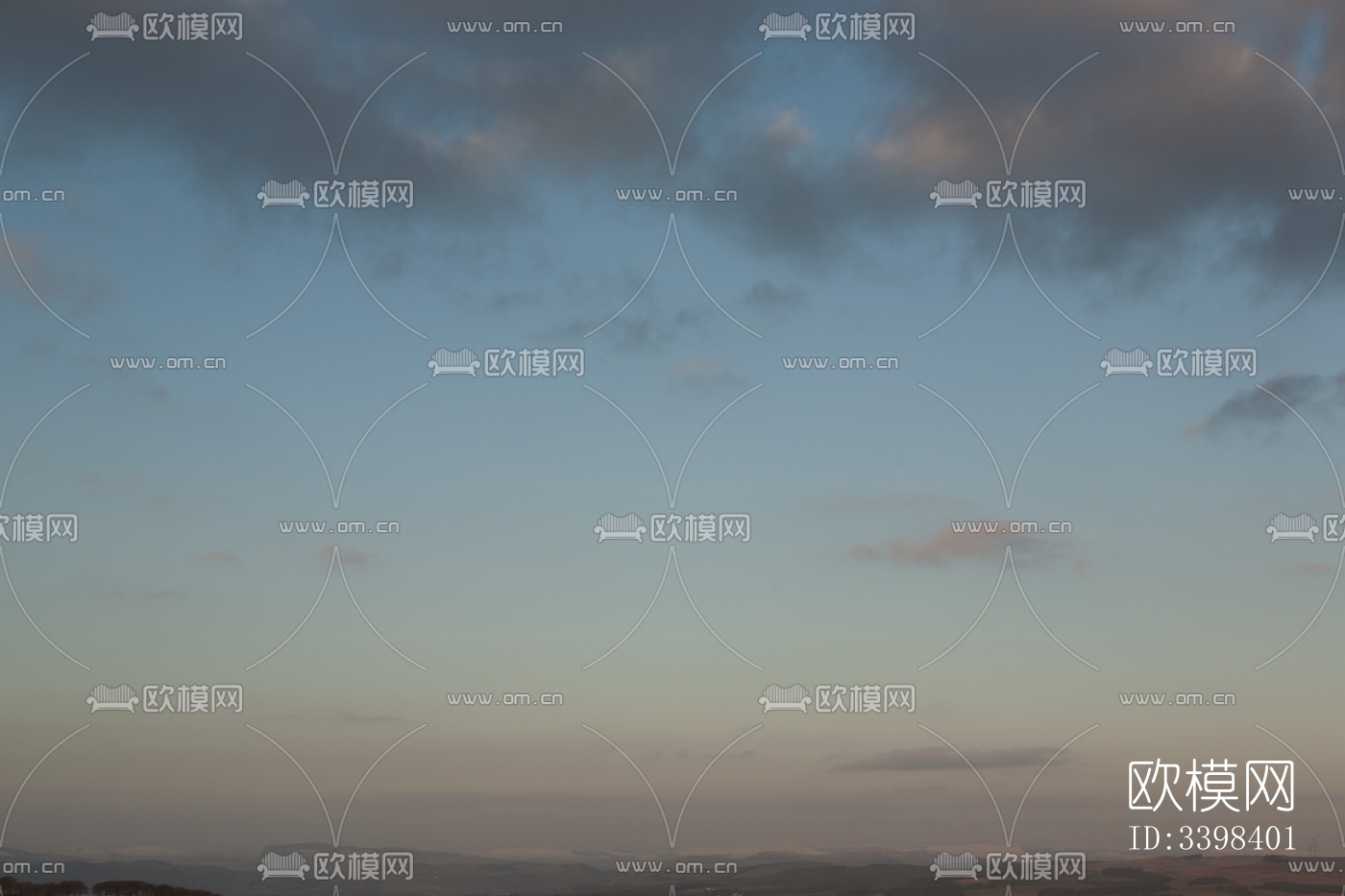 多云的蓝色天空景观风景下载