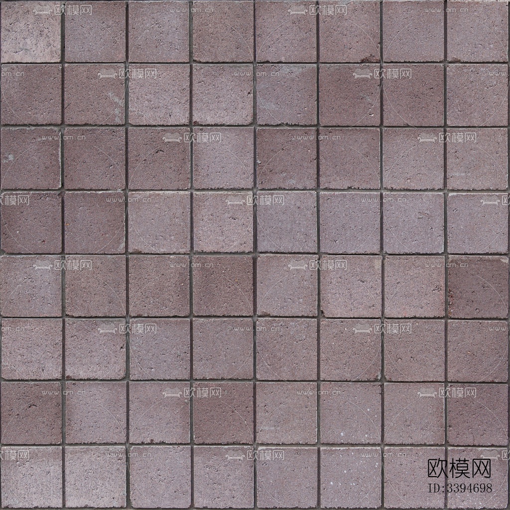 无缝灰色方砖拼花地砖户外人行道路地面广场铺贴下载