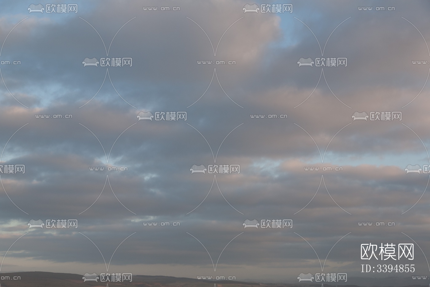 多云的蓝色天空景观风景下载