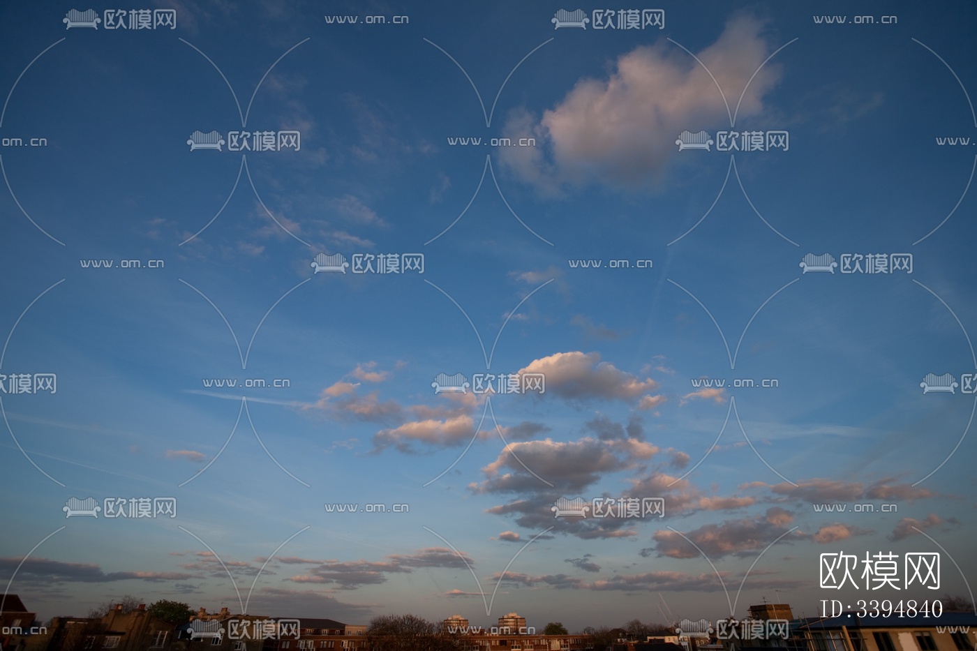 傍晚的日落天空景观风景下载