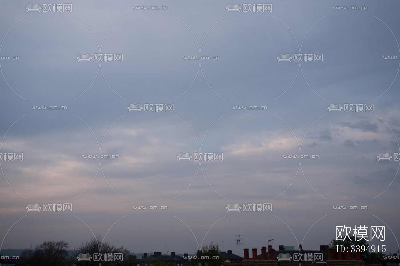 多云的蓝色天空景观风景下载