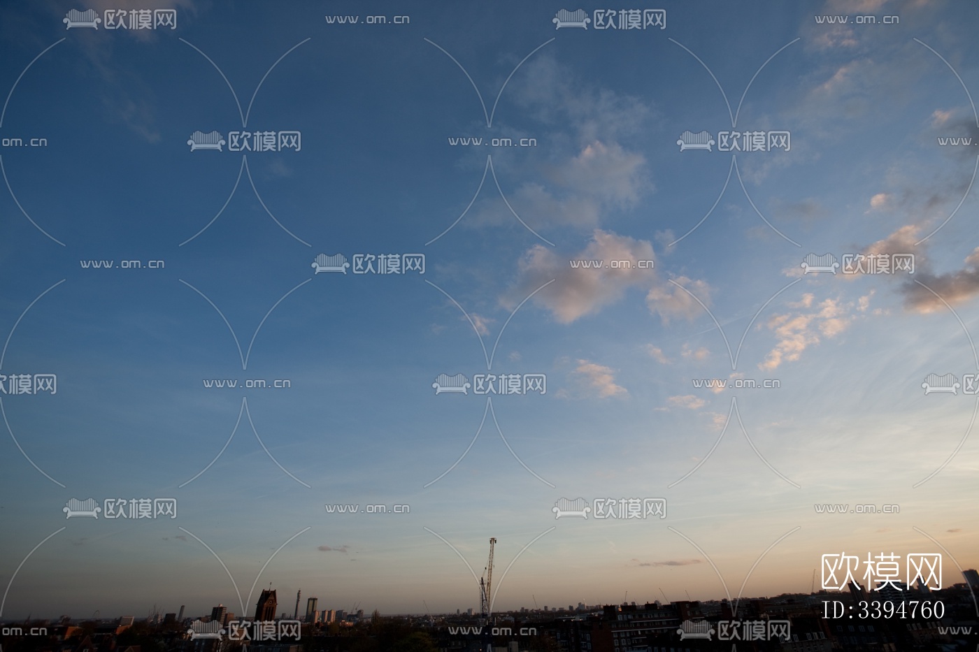 傍晚的日落天空景观风景下载