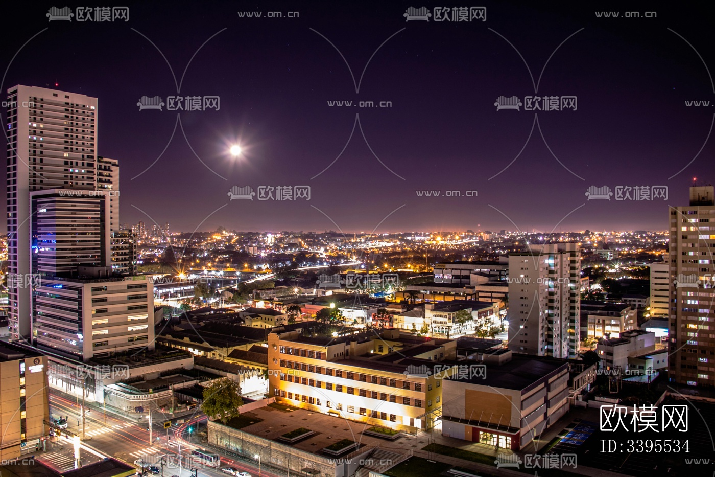 夜晚城市外景下载