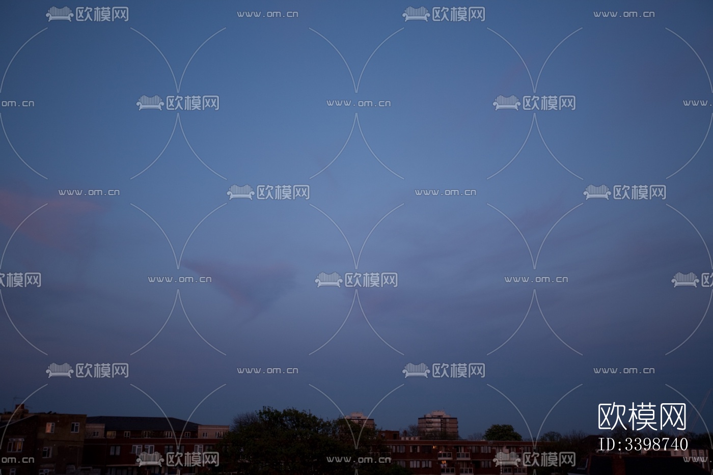 傍晚的日落天空景观风景下载