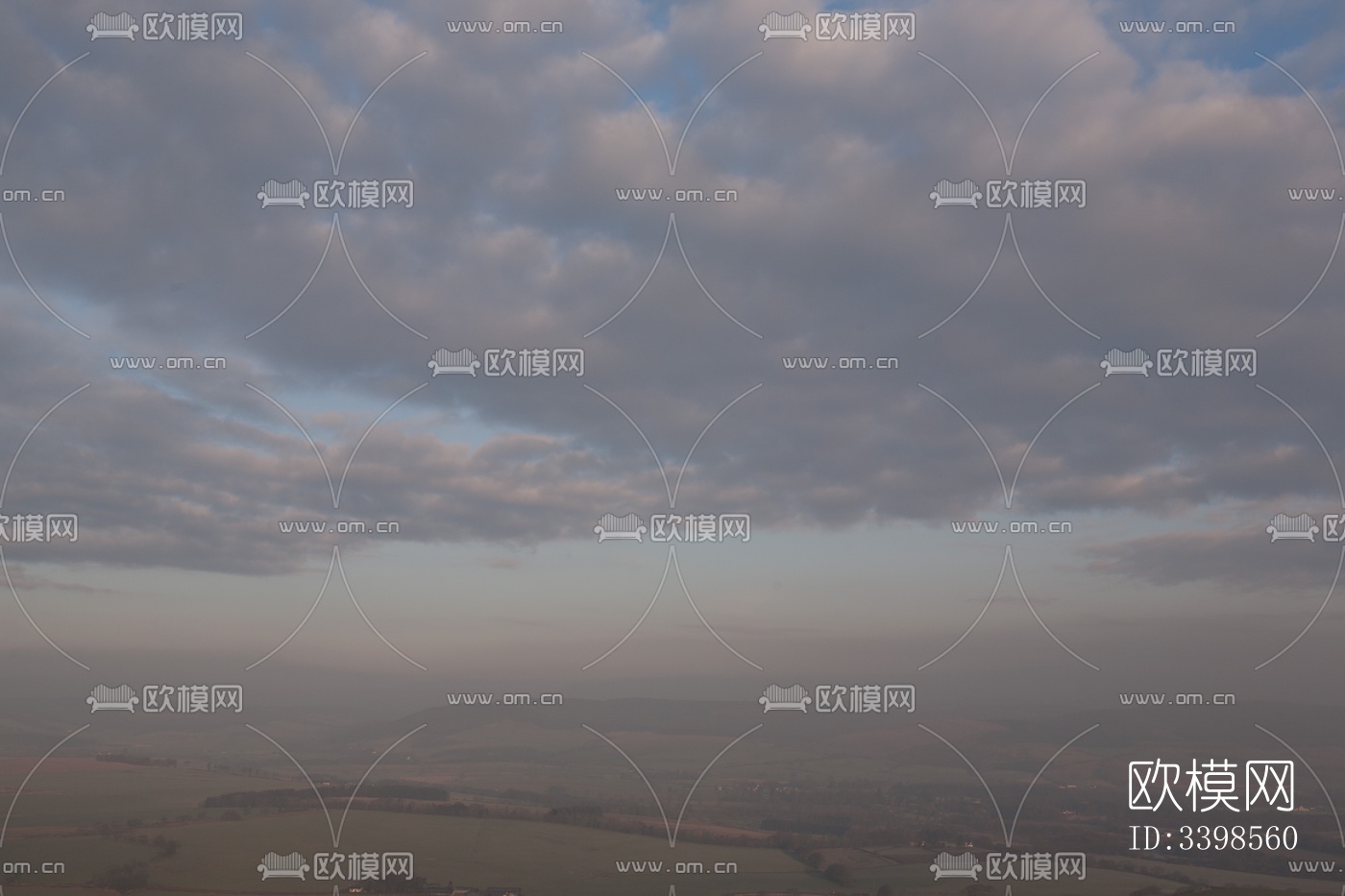 多云的蓝色天空景观风景下载