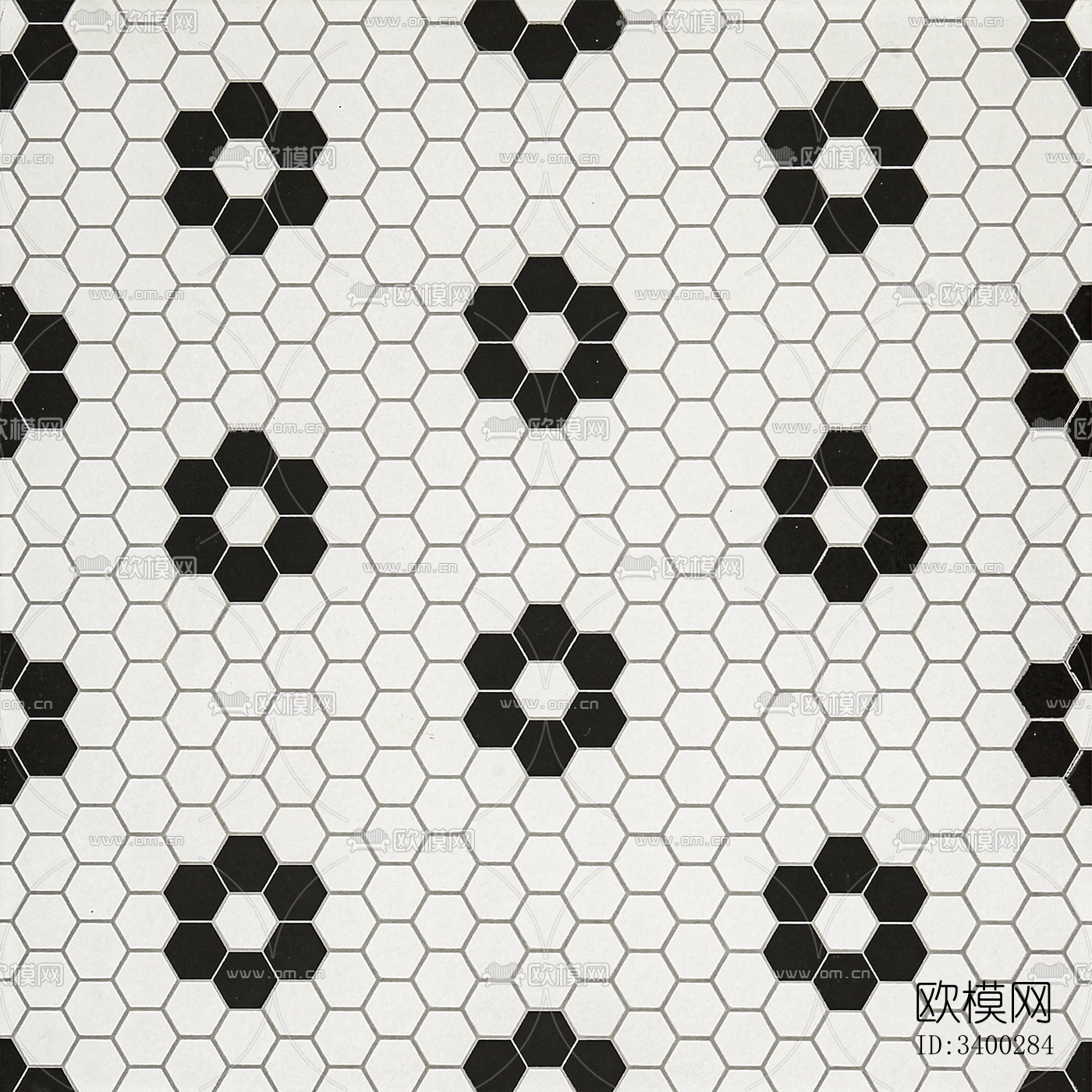 现代小花砖 六角砖 地拼花 拼花马赛克砖 大理石拼花花砖 黑下载