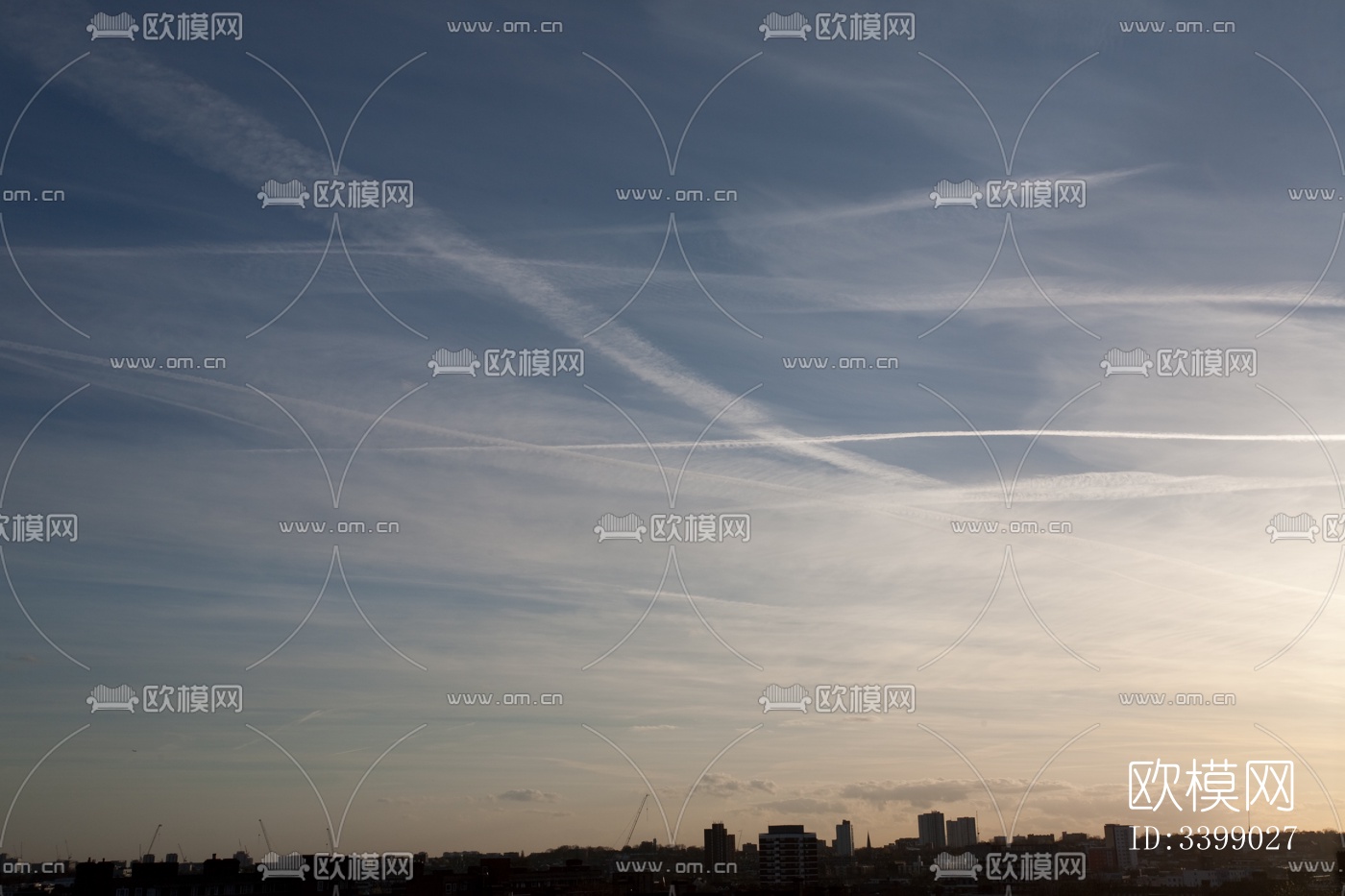 傍晚的日落天空景观风景下载