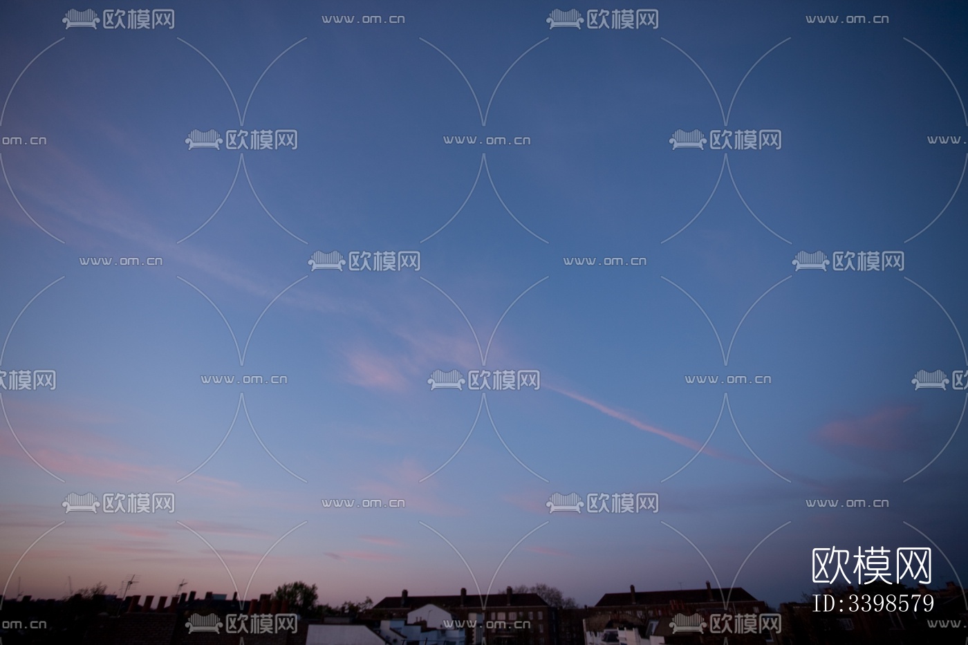 傍晚的日落天空景观风景下载