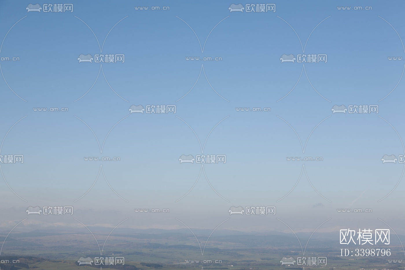 多云的蓝色天空景观风景下载