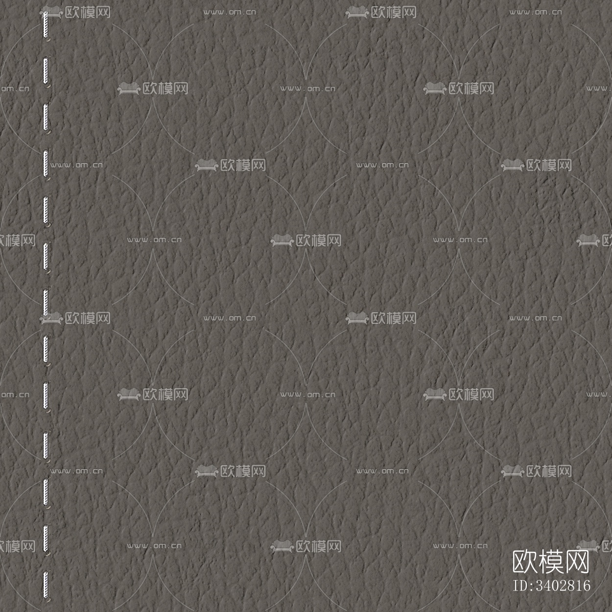 无缝灰色绗缝车线粗纹皮革下载