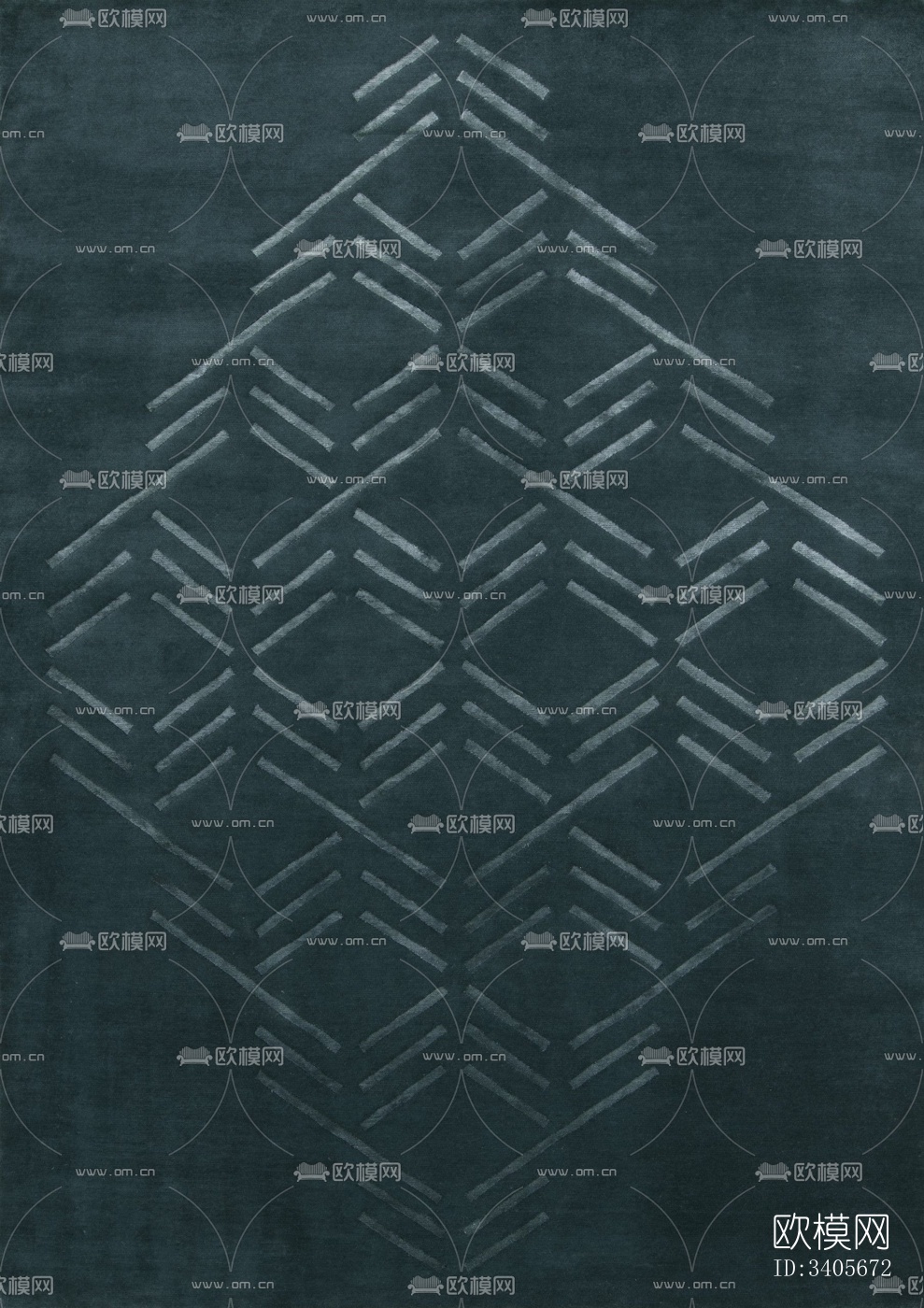 现代墨绿简约地毯下载