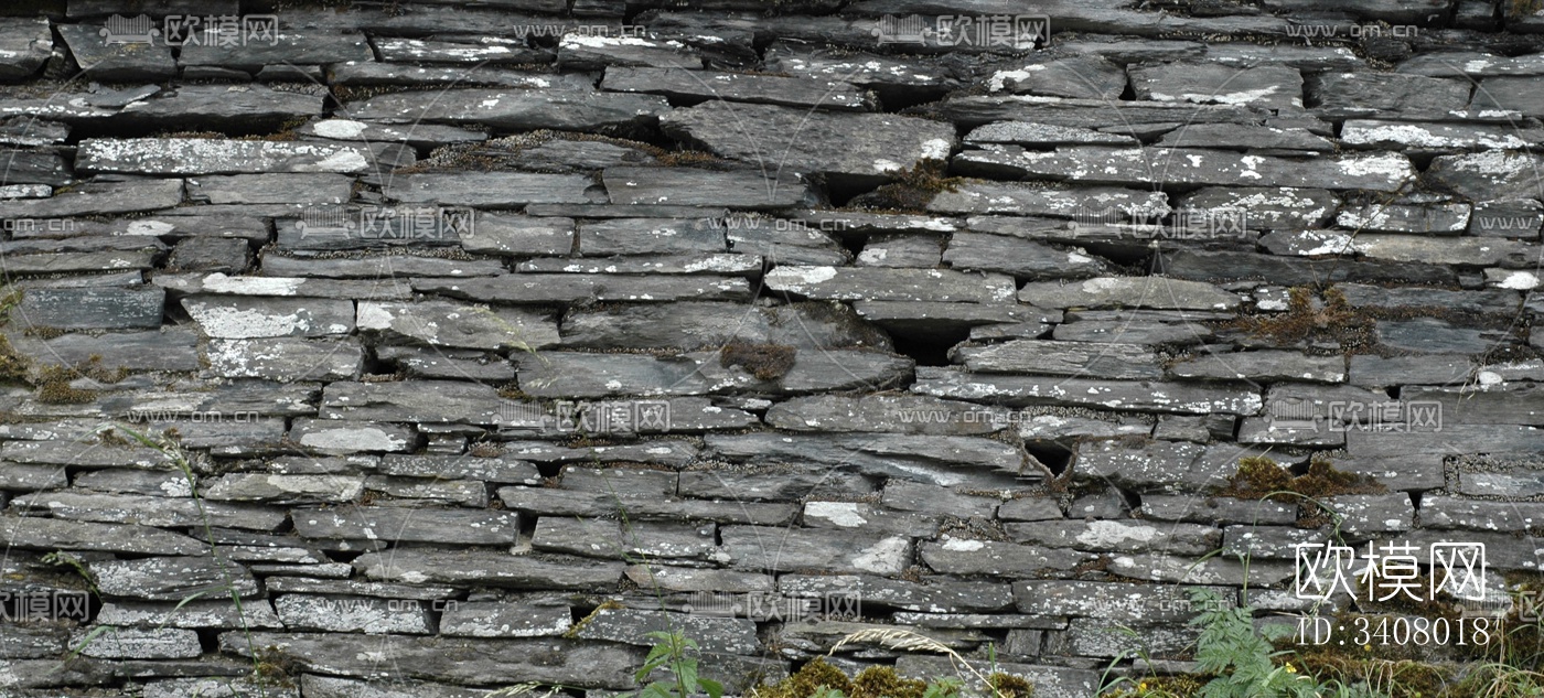 现代新中式其它墙面 灰色做旧石头墙面 外墙下载