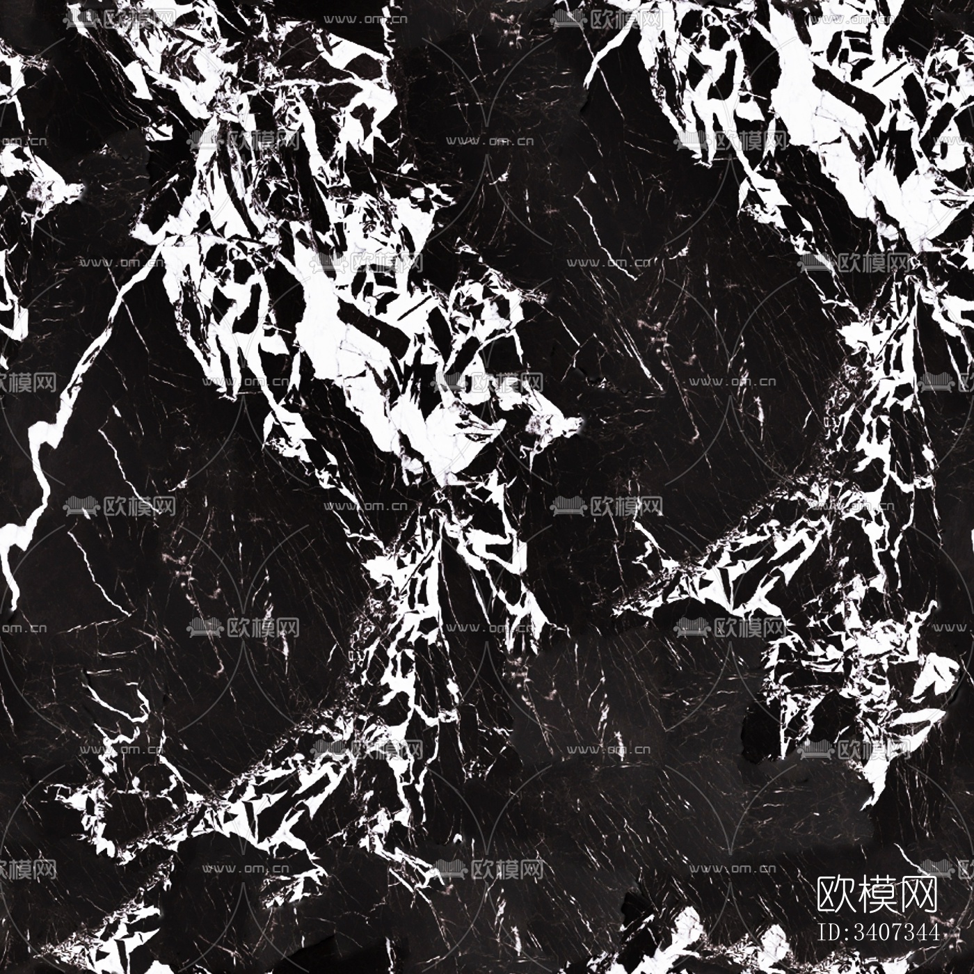 无缝宝格丽黑大理石贴图下载