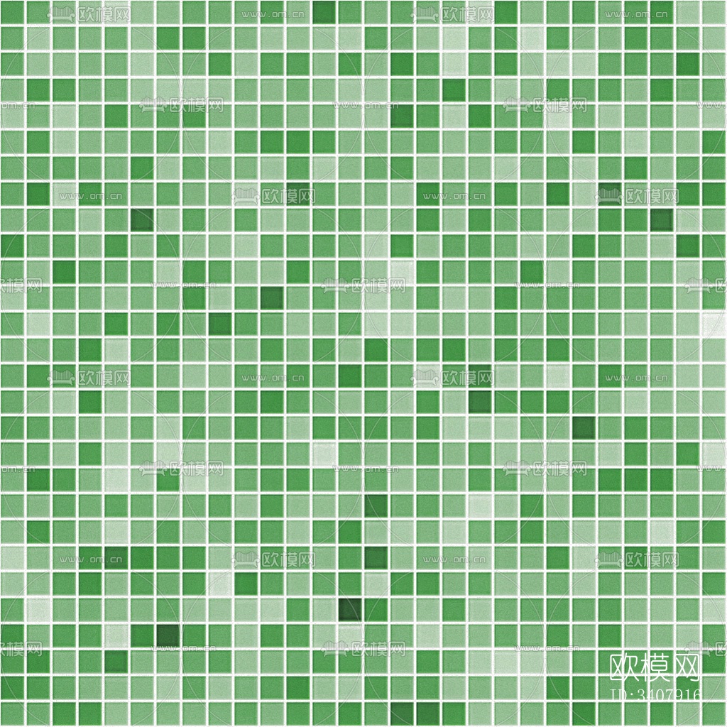 绿色哑光瓷砖 马赛克瓷砖 格子砖 陶瓷地砖下载