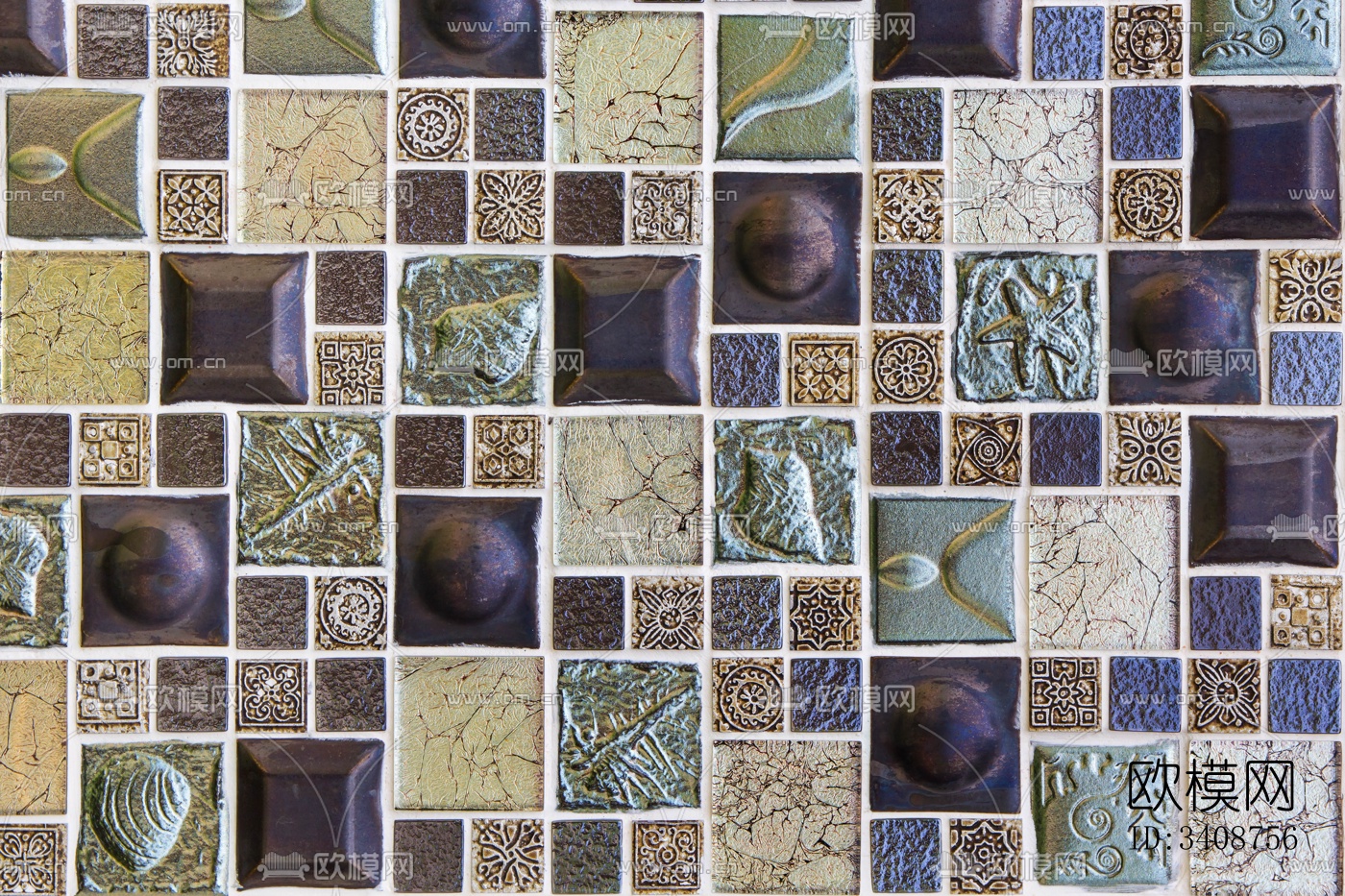 欧式艺术立体马赛克砖贴下载