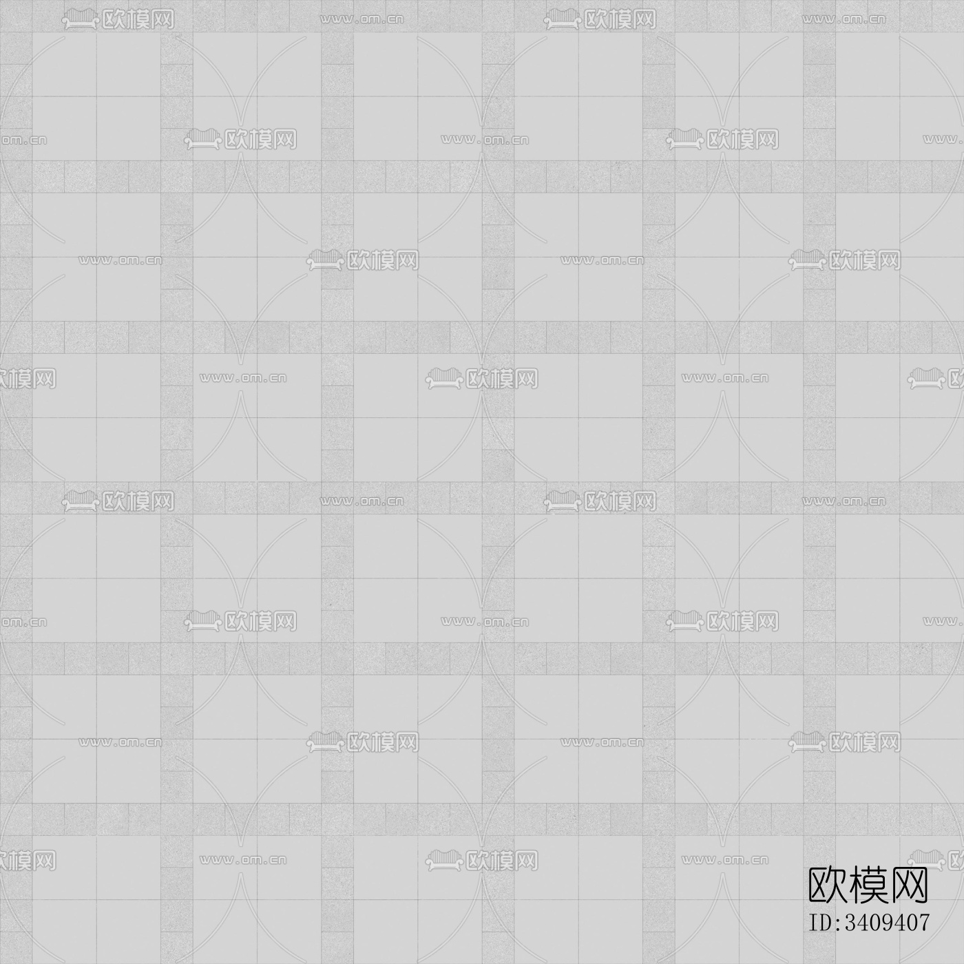 灰色花岗岩错缝砖 工字铺装砖 石材广场砖下载