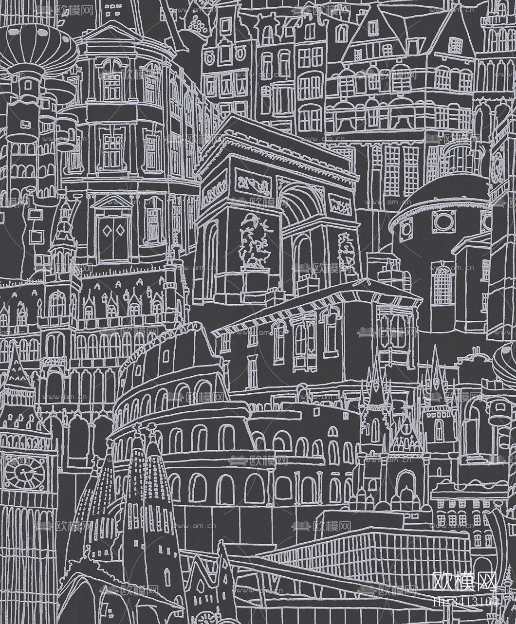 装饰壁画下载（渲染图1）