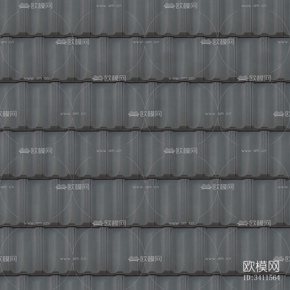 无缝别墅建筑屋顶陶土陶瓷瓦片下载