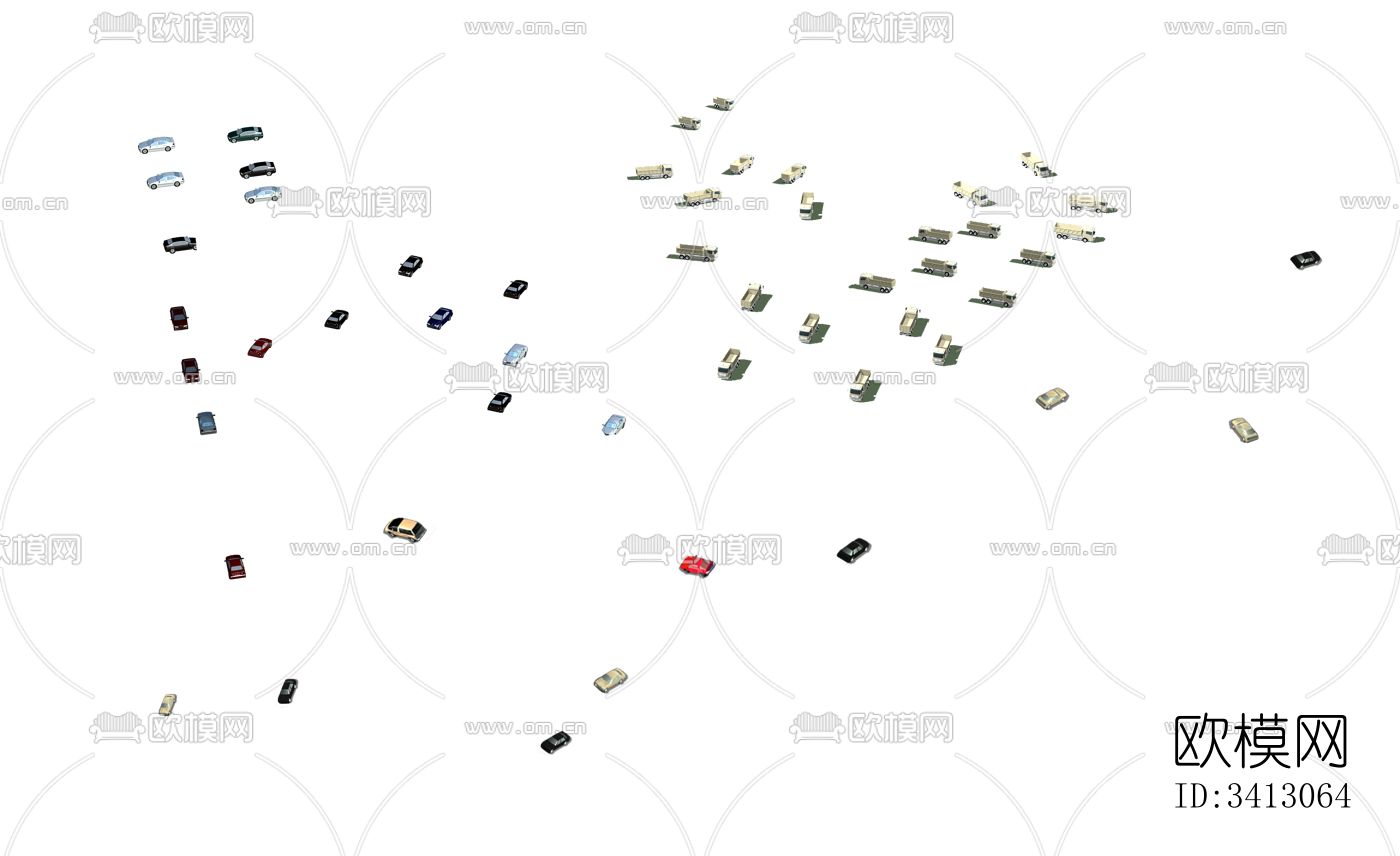 免抠鸟瞰车各种车透视车小轿车汽车下载