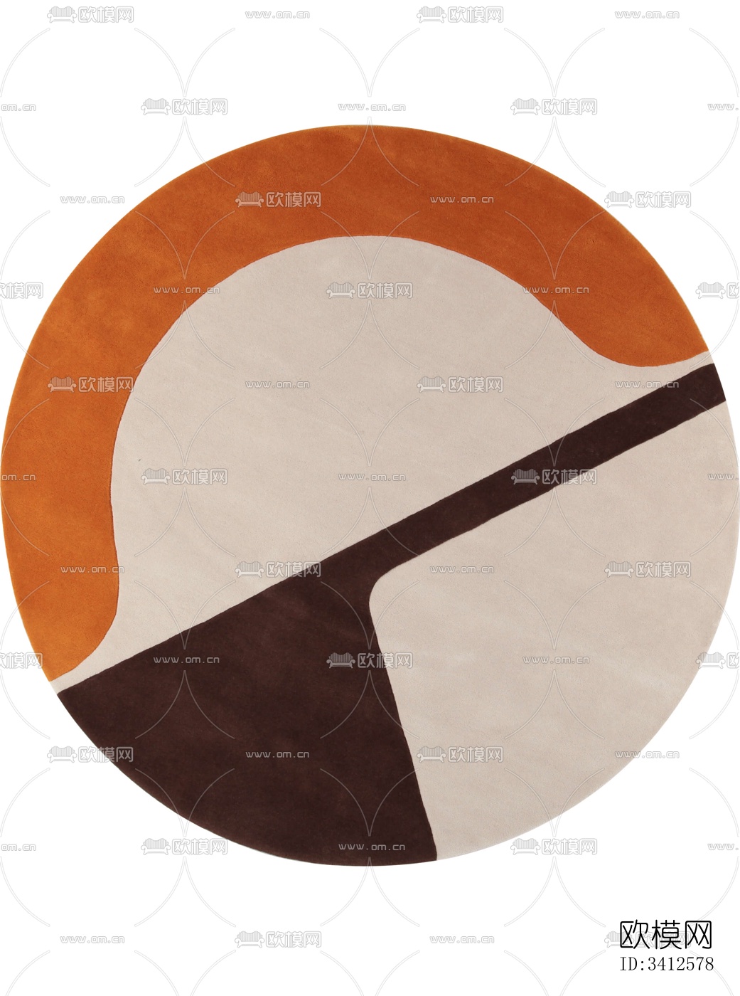 现代圆形地毯下载