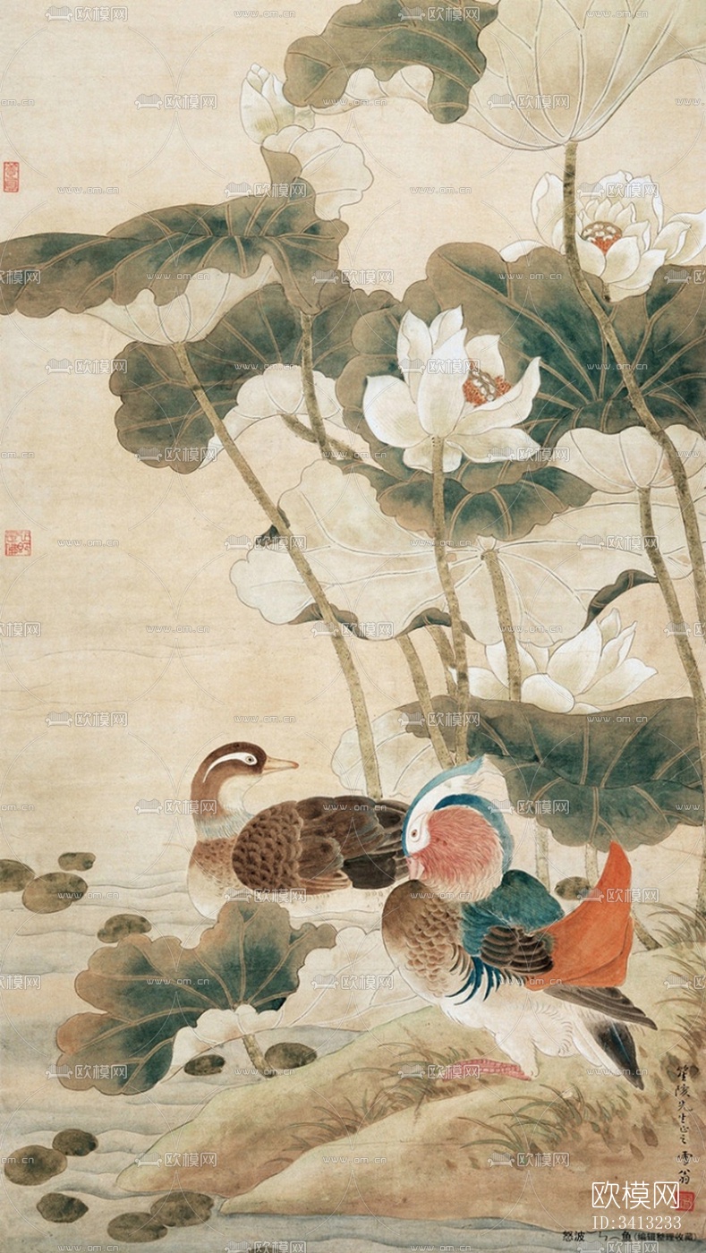 装饰壁画下载（渲染图1）