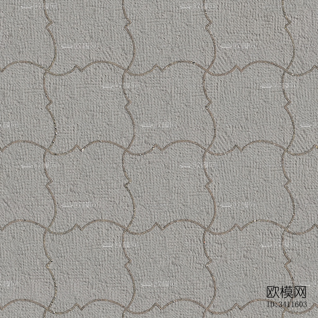 无缝花岗岩石材几何拼花地砖人行道路地面广场铺贴下载