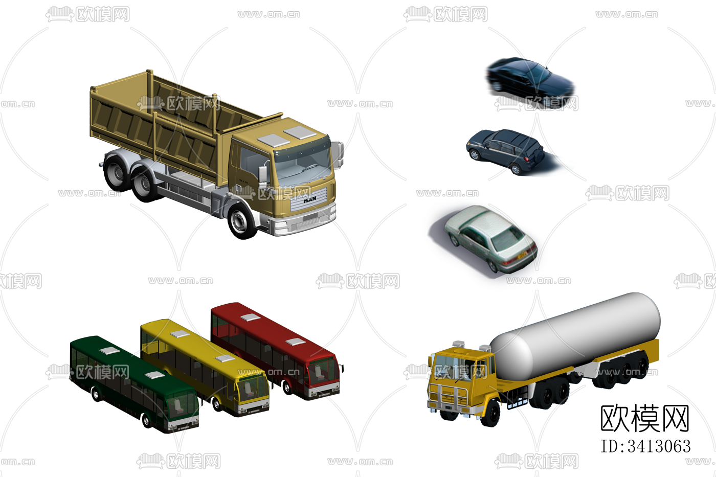 psd免抠车 各种透视车 公交车 工程车 鸟瞰车 轿车下载