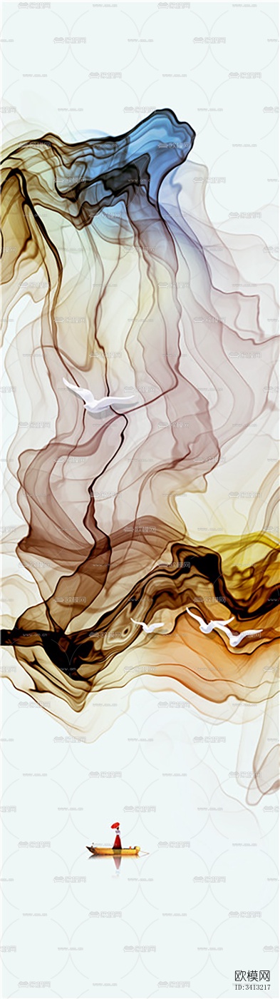 装饰壁画下载（渲染图2）